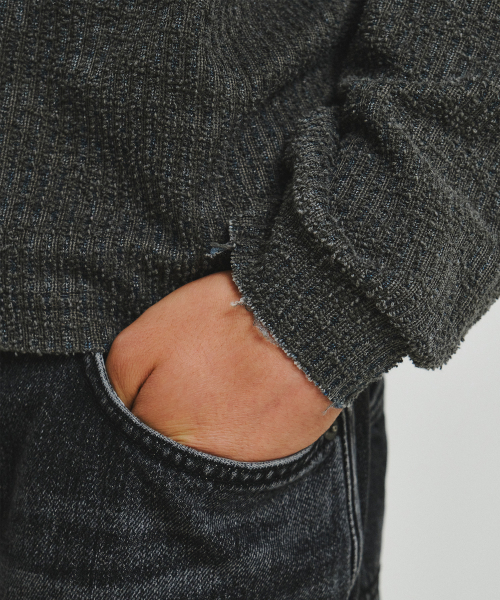 ENDOOR(エンドア)の「ピンシャツ(ブルーピン)(ニット/セーター・レディース・ダークインディゴブルー・LARGE/MEDIUM)」の9枚目の写真