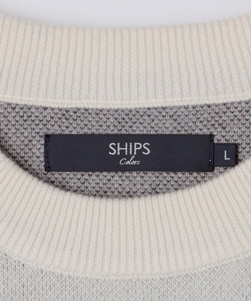 SHIPS Colors(シップス カラーズ)の「【一部WEB限定】〈手洗い可能〉モチフワ 総柄 ニット◆(ニット/セーター・メンズ・オフホワイト/ダークグレー/アイボリー/ブラウン/ライトホワイト/ダークブルー/ベージュ/ネイビー・MEDIUM/X-LARGE/LARGE)」の18枚目の写真