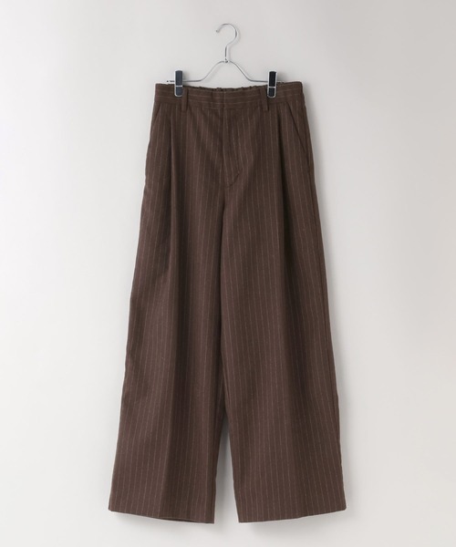 LOWRYS FARM（ローリーズファーム）の「【LFM(U)】ストライプワイドスラックスパンツ　 1094285（その他パンツ・メンズ・チャコールグレー/ブラウン・LARGE/MEDIUM）」の2枚目の写真