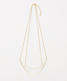 one after another NICE CLAUP | 【ナイスクラップ】２連バーモチーフネックレス(ネックレス)