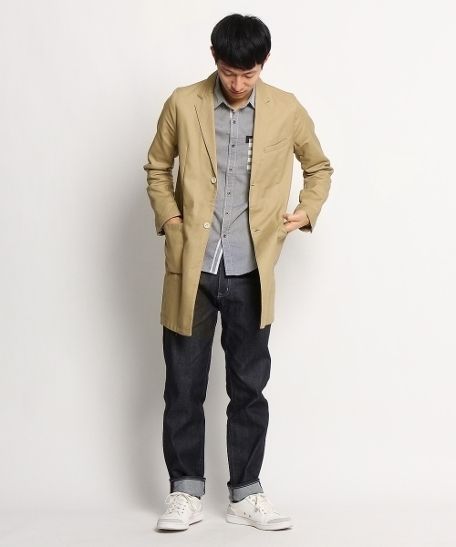 THE SHOP TK （ザ ショップ ティーケー ）の「ベーシックチェスターコート（チェスターコート・メンズ・ベージュ/ネイビー・02/03）」の12枚目の写真
