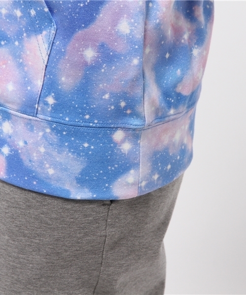 X-girl（エックスガール）の「RAINBOW DUST ZIP-UP HOODIE /トップス 