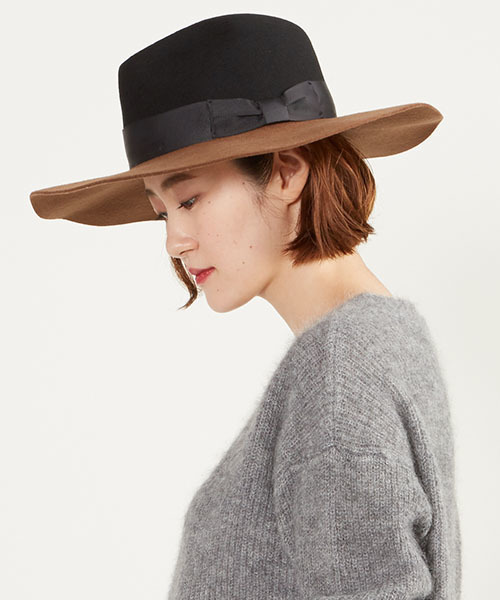 HELIOPOLE(エリオポール)の「SENSI STUDIO カラーブロックハット(ハット・レディース・ブルー系その他/ブラウン系その他・MEDIUM)」の4枚目の写真