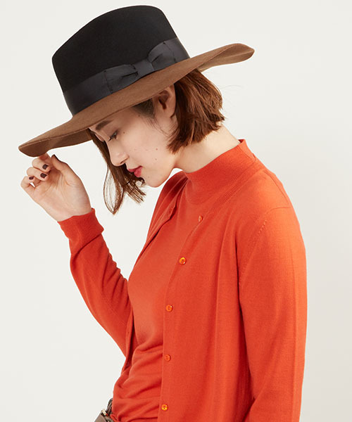 HELIOPOLE(エリオポール)の「SENSI STUDIO カラーブロックハット(ハット・レディース・ブルー系その他/ブラウン系その他・MEDIUM)」の6枚目の写真