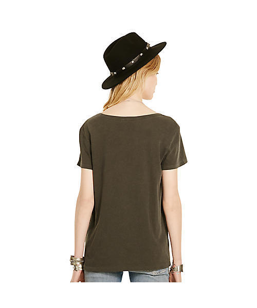 Denim & Supply Ralph Lauren（デニムアンドサプライラルフローレン）の「ドレープド ジャージー グラフィック Tシャツ（Tシャツ/カットソー・レディース・ブラック・LARGE/SMALL/XX-SMALL/MEDIUM/X-SMALL）」の6枚目の写真