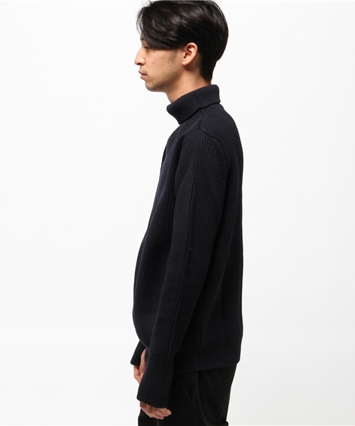 rehacer（レアセル）の「ANDERSEN-ANDERSEN : THE NAVY   TURTLE NECK（ニット/セーター・メンズ・グレー/ホワイト/ネイビー・SMALL/MEDIUM）」の4枚目の写真