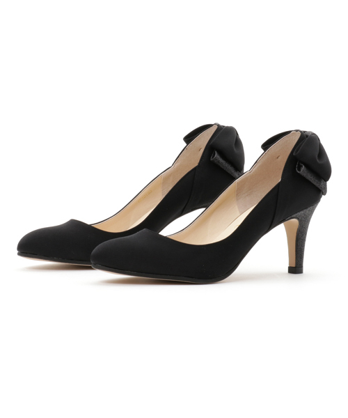 Le Talon ﾙﾀﾛﾝ の 7cmグリッターヒールリボンパンプス パンプス Wear