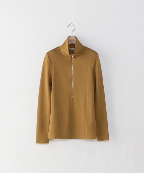 Steven Alan（スティーブンアラン）の「＜Steven Alan＞COTTON RIB ZIP TURTLE NECK PULLOVER/ﾌﾟﾙｵｰﾊﾞｰ◆（Tシャツ/カットソー・レディース・ブラック/グレー/マスタード・FREE）」の3枚目の写真