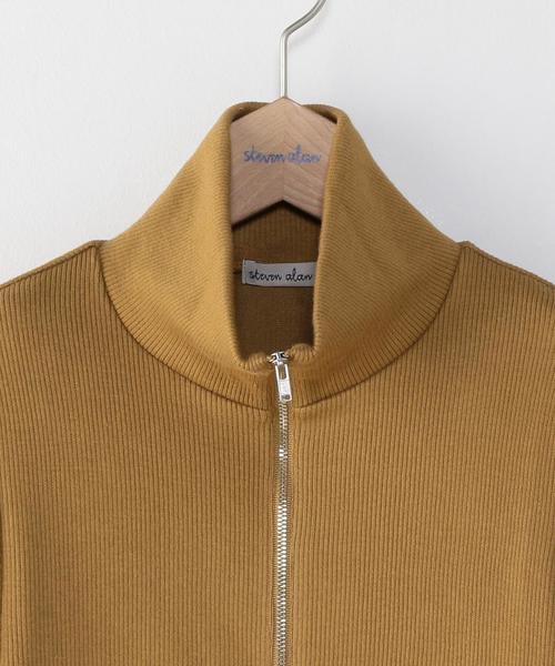 Steven Alan（スティーブンアラン）の「＜Steven Alan＞COTTON RIB ZIP TURTLE NECK PULLOVER/ﾌﾟﾙｵｰﾊﾞｰ◆（Tシャツ/カットソー・レディース・ブラック/グレー/マスタード・FREE）」の5枚目の写真