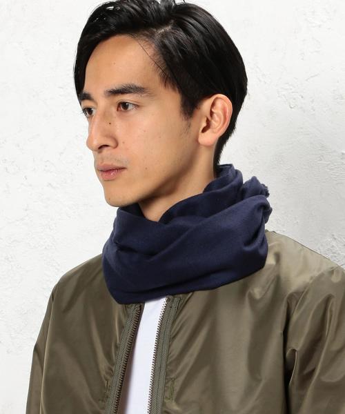 Johnstons of Elgin（ジョンストンズオブエルガン）の「[ジョンストンズ] ★JOHNSTONS カシミヤ SOLID マフラー◆（マフラー・メンズ・ブラック/グレー/ベージュ/ネイビー・FREE）」の7枚目の写真