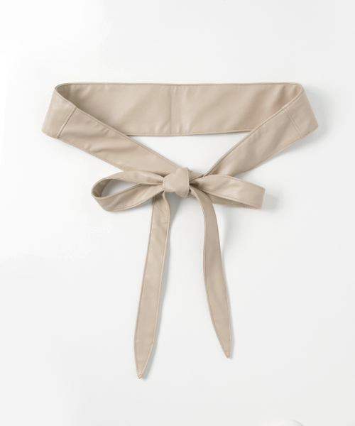 Andemiu（アンデミュウ）の「Ｆ／レザーリボンベルト750671（ベルト・レディース・ピンク/ブラック/ベージュ/ブラウン・FREE）」の9枚目の写真