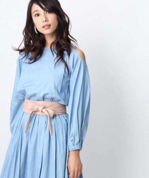 Andemiu（アンデミュウ）の「Ｆ／レザーリボンベルト750671（ベルト・レディース・ピンク/ブラック/ベージュ/ブラウン・FREE）」の14枚目の写真