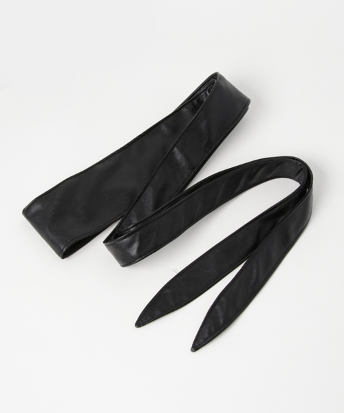 Andemiu（アンデミュウ）の「Ｆ／レザーリボンベルト750671（ベルト・レディース・ピンク/ブラック/ベージュ/ブラウン・FREE）」の5枚目の写真