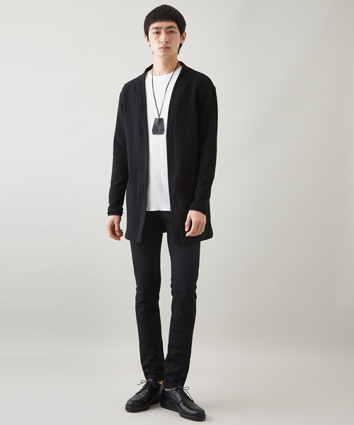 STUDIOUS（ステュディオス）の「コーマスウェットオーバーロングカーディガン（カーディガン/ボレロ・メンズ・ブラック/グレー/ピンクベージュ・1/3/2）」の6枚目の写真