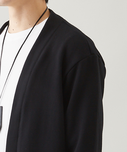 STUDIOUS（ステュディオス）の「コーマスウェットオーバーロングカーディガン（カーディガン/ボレロ・メンズ・ブラック/グレー/ピンクベージュ・1/3/2）」の11枚目の写真