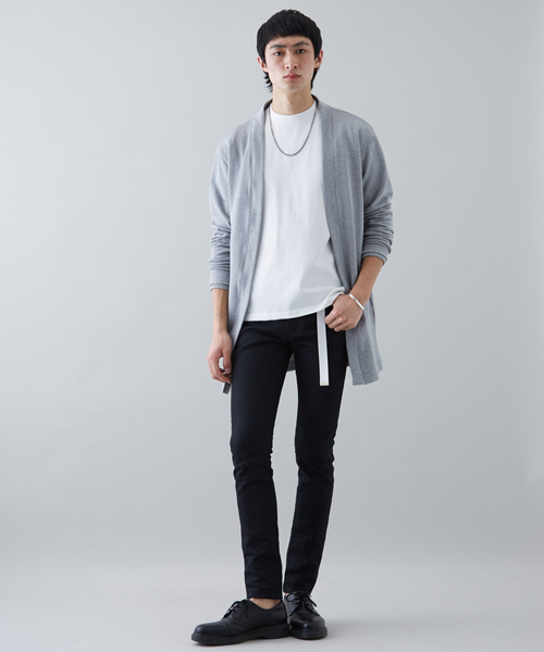 STUDIOUS（ステュディオス）の「コーマスウェットオーバーロングカーディガン（カーディガン/ボレロ・メンズ・ブラック/グレー/ピンクベージュ・1/3/2）」の18枚目の写真