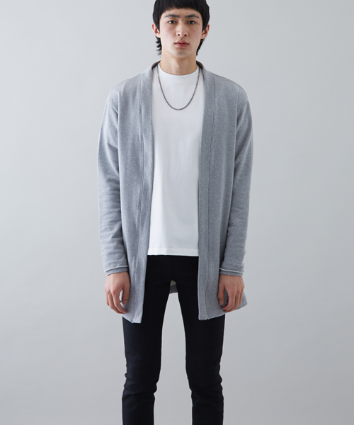 STUDIOUS（ステュディオス）の「コーマスウェットオーバーロングカーディガン（カーディガン/ボレロ・メンズ・ブラック/グレー/ピンクベージュ・1/3/2）」の13枚目の写真