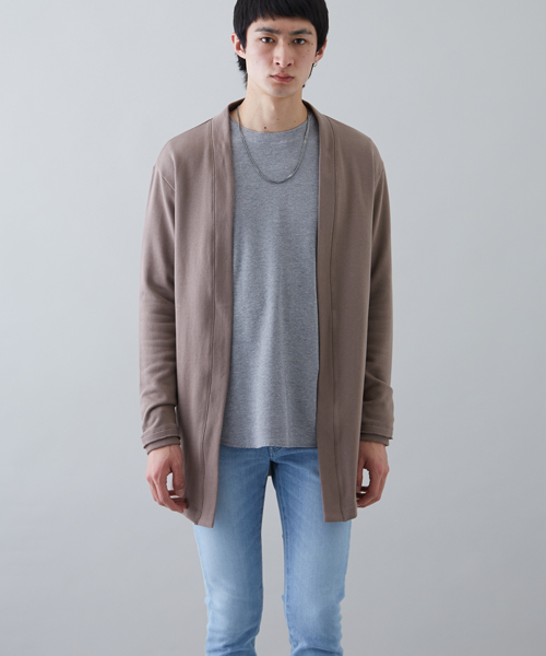 STUDIOUS（ステュディオス）の「コーマスウェットオーバーロングカーディガン（カーディガン/ボレロ・メンズ・ブラック/グレー/ピンクベージュ・1/3/2）」の16枚目の写真