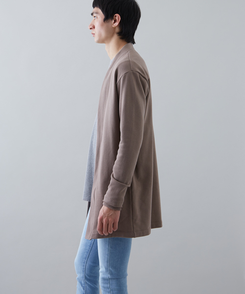 STUDIOUS（ステュディオス）の「コーマスウェットオーバーロングカーディガン（カーディガン/ボレロ・メンズ・ブラック/グレー/ピンクベージュ・1/3/2）」の17枚目の写真