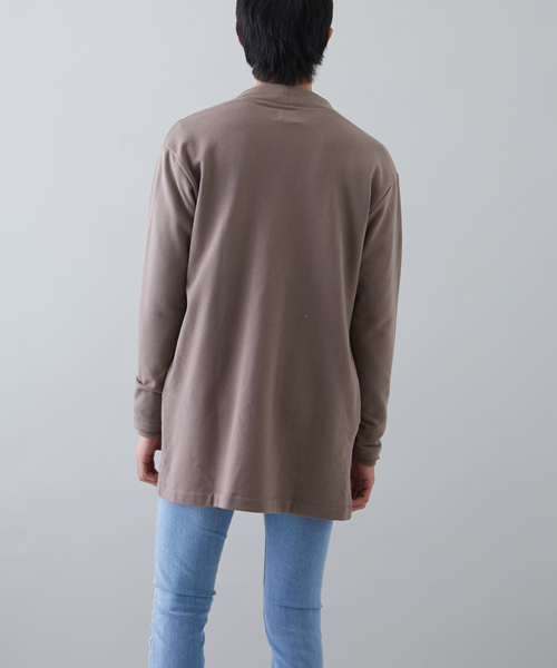 STUDIOUS（ステュディオス）の「コーマスウェットオーバーロングカーディガン（カーディガン/ボレロ・メンズ・ブラック/グレー/ピンクベージュ・1/3/2）」の12枚目の写真