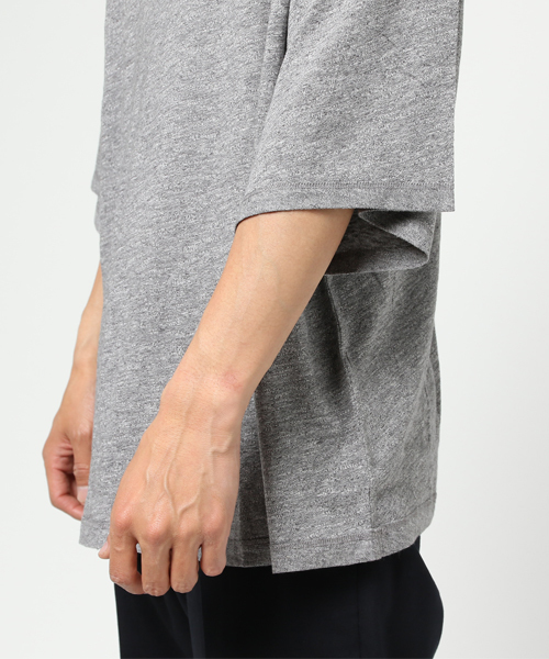 WEGO（ウィゴー）の「WEGO/リヨセルワイドスリーブカットソー（Tシャツ/カットソー・メンズ・カーキ/レッド/ブラック/杢グレー・MEDIUM/LARGE）」の8枚目の写真