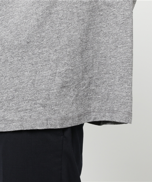 WEGO（ウィゴー）の「WEGO/リヨセルワイドスリーブカットソー（Tシャツ/カットソー・メンズ・カーキ/レッド/ブラック/杢グレー・MEDIUM/LARGE）」の9枚目の写真