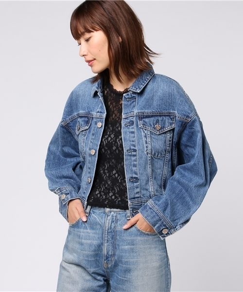 SLY（スライ）の「DOLMAN DENIM JK-AB（その他アウター・レディース・ライトブルー/ブルー・1/2）」の5枚目の写真