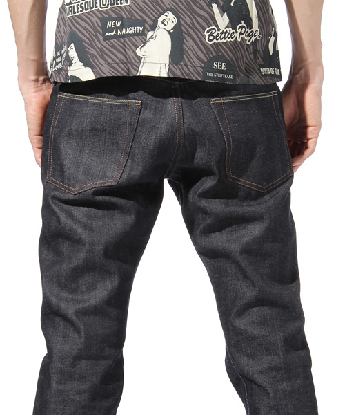 HYSTERIC GLAMOUR（ヒステリックグラマー）の「RAWデニムスリムストレートPT（デニムパンツ・メンズ・インディゴブルー・28inch/30inch/32inch/34inch）」の6枚目の写真