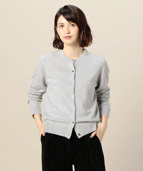 BEAUTY&YOUTH UNITED ARROWS（ビューティーアンドユースユナイテッドアローズ）の「BY 12Gテンジク ニットカーディガン ◆（カーディガン/ボレロ・レディース・ブラック/ライトグレー/モカ/パープル・FREE）」の2枚目の写真
