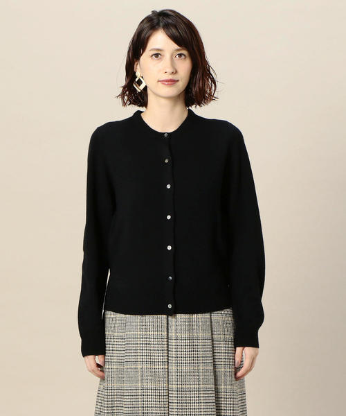 BEAUTY&YOUTH UNITED ARROWS（ビューティーアンドユースユナイテッドアローズ）の「BY 12Gテンジク ニットカーディガン ◆（カーディガン/ボレロ・レディース・ブラック/ライトグレー/モカ/パープル・FREE）」の6枚目の写真