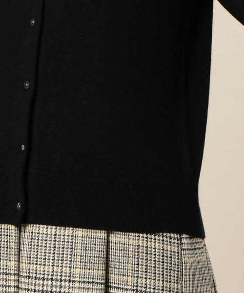 BEAUTY&YOUTH UNITED ARROWS（ビューティーアンドユースユナイテッドアローズ）の「BY 12Gテンジク ニットカーディガン ◆（カーディガン/ボレロ・レディース・ブラック/ライトグレー/モカ/パープル・FREE）」の16枚目の写真
