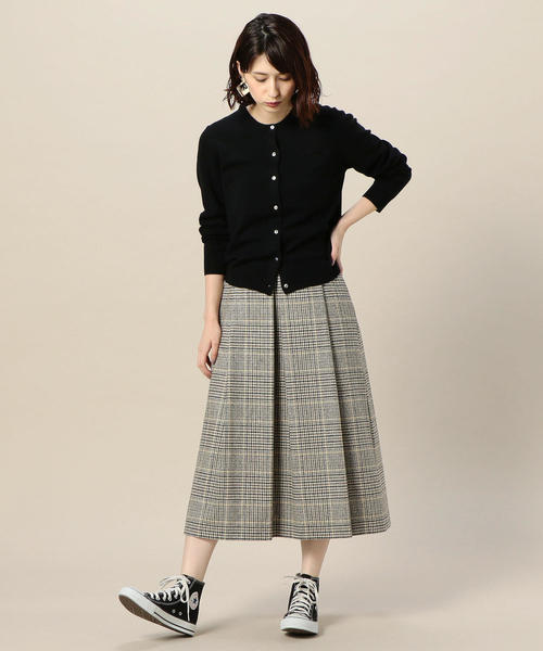BEAUTY&YOUTH UNITED ARROWS（ビューティーアンドユースユナイテッドアローズ）の「BY 12Gテンジク ニットカーディガン ◆（カーディガン/ボレロ・レディース・ブラック/ライトグレー/モカ/パープル・FREE）」の18枚目の写真