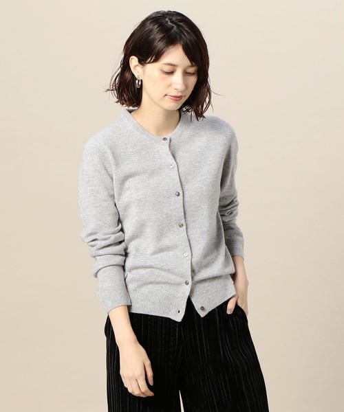 BEAUTY&YOUTH UNITED ARROWS（ビューティーアンドユースユナイテッドアローズ）の「BY 12Gテンジク ニットカーディガン ◆（カーディガン/ボレロ・レディース・ブラック/ライトグレー/モカ/パープル・FREE）」の10枚目の写真
