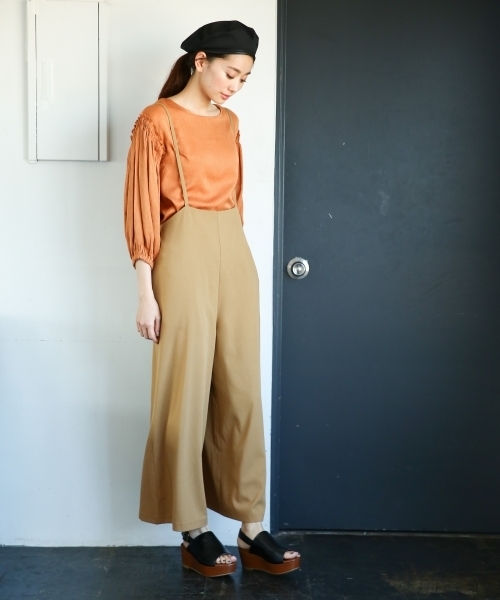 LEPSIM(レプシィム)の「パイピングベレーSS 780189(ハンチング/ベレー帽・レディース・ブラック/ベージュ/カーキ・ONE SIZE)」の7枚目の写真