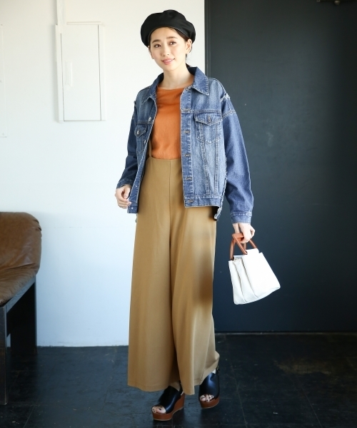 LEPSIM(レプシィム)の「パイピングベレーSS 780189(ハンチング/ベレー帽・レディース・ブラック/ベージュ/カーキ・ONE SIZE)」の16枚目の写真