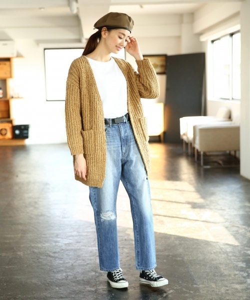 LEPSIM(レプシィム)の「パイピングベレーSS 780189(ハンチング/ベレー帽・レディース・ブラック/ベージュ/カーキ・ONE SIZE)」の6枚目の写真