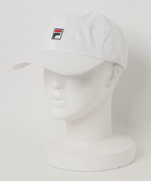 FILA（フィラ）の「【FILA/フィラ】キャンバスローキャップ　ブランドロゴ　刺繍（キャップ・レディース・ホワイト/ブラック/ピンク/ブルー/ネイビー/ベージュ/イエロー/グリーン・FREE）」の2枚目の写真