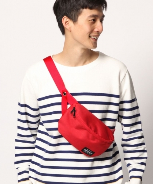 GLOBAL WORK（グローバルワーク）の「ウェストバッグ/785047（ボディバッグ/ウエストポーチ・メンズ・レッド/カーキ/ブラック/ライトピンク/ライトイエロー/パープル/ネイビー/グリーン/ライトグリーン/ホワイト/フューシャピンク・FREE）」の11枚目の写真