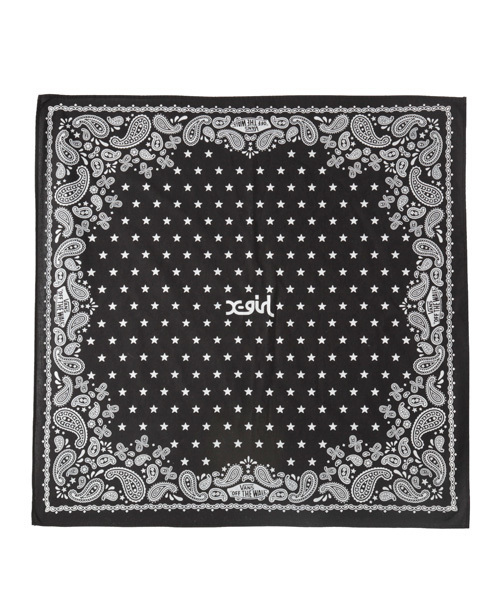 X-girl（エックスガール）の「X-girl × VANS BANDANA（バンダナ/スカーフ・レディース・ブラック/レッド/ネイビー・ONE SIZE）」の2枚目の写真