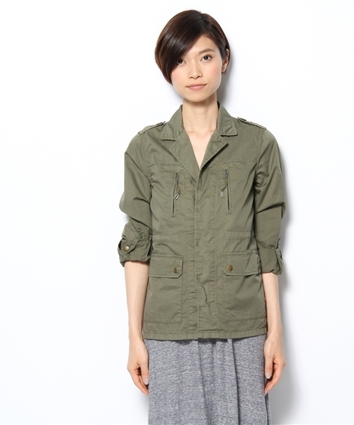 BEAUTY&YOUTH UNITED ARROWS（ビューティーアンドユースユナイテッドアローズ）の「BYBC ♪80ダンプF2ミリタリージャケット ◆（ミリタリージャケット・レディース・ベージュ/オリーブ・SMALL/MEDIUM）」の3枚目の写真