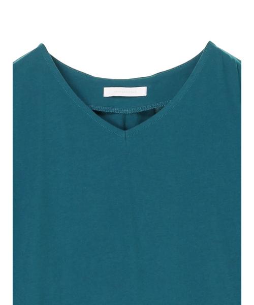 AMERICAN HOLIC（アメリカンホリック）の「・ワイドロールアップ5分袖チュニック（Tシャツ/カットソー・レディース・オフホワイト/ブルーグリーン/グレー系その他2・FREE）」の14枚目の写真