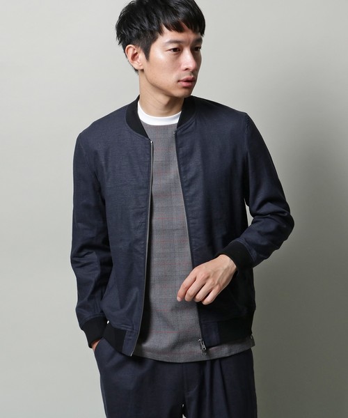 The Shop Tk ザ ショップ ティーケー の ストレッチリネンma 1 ブルゾン Wear