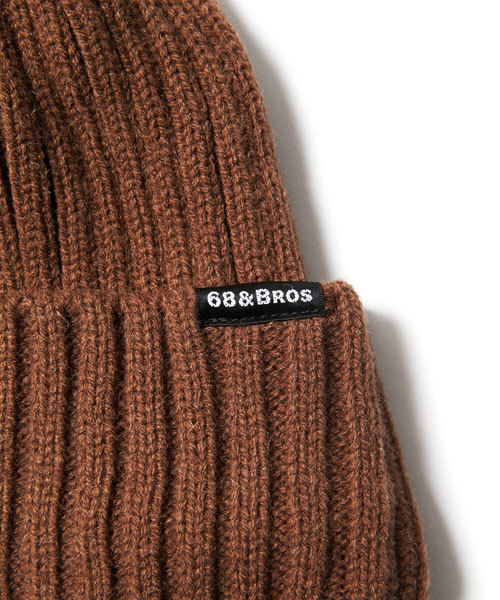 68&brothers（シックスティエイトアンドブラザーズ）の「Wool Bob Cap（ニットキャップ/ビーニー・メンズ・ブラック/ブラウン/グレー・FREE）」の6枚目の写真