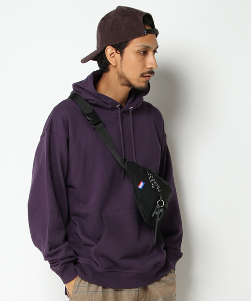 VENCEEXCHANGE（ヴァンスエクスチェンジ）の「WEB限定 USAコットンワイドシルエットパーカー（パーカー・メンズ・ホワイト/ブラック/パープル/ブラウン/ワインレッド・M/L）」の4枚目の写真