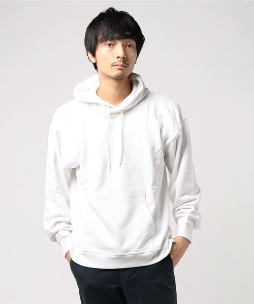 VENCEEXCHANGE（ヴァンスエクスチェンジ）の「WEB限定 USAコットンワイドシルエットパーカー（パーカー・メンズ・ホワイト/ブラック/パープル/ブラウン/ワインレッド・M/L）」の9枚目の写真