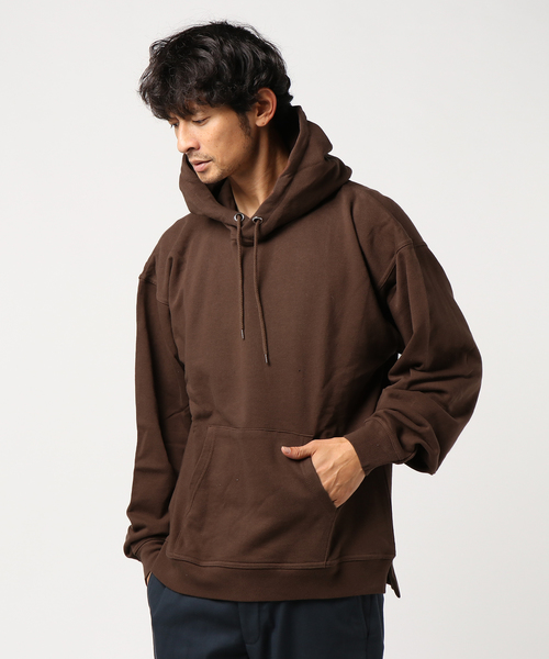 VENCEEXCHANGE（ヴァンスエクスチェンジ）の「WEB限定 USAコットンワイドシルエットパーカー（パーカー・メンズ・ホワイト/ブラック/パープル/ブラウン/ワインレッド・M/L）」の10枚目の写真