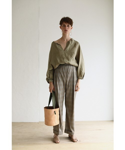 TODAYFUL（トゥデイフル）の「チェックトラウザース（その他パンツ・レディース・ベージュ・36inch/38inch）」の2枚目の写真