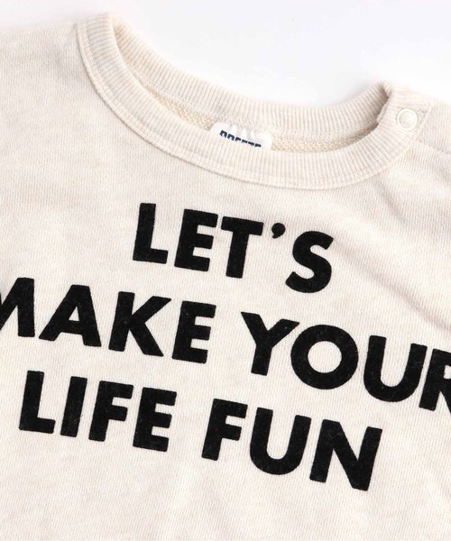 BREEZE（ブリーズ）の「袖切替トレーナー（スウェット・キッズ・チャコール/アイボリー・80/90/100/110/120/130/140）」の8枚目の写真