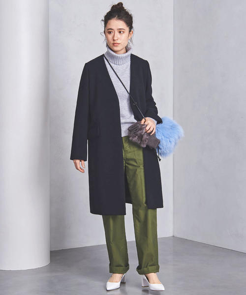 UNITED ARROWS（ユナイテッドアローズ）の「UWSC Vノーカラーコート②