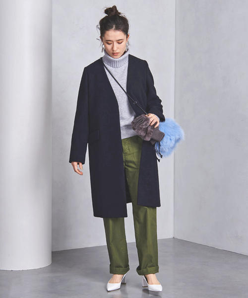 UNITED ARROWS（ユナイテッドアローズ）の「UWSC Vノーカラーコート②